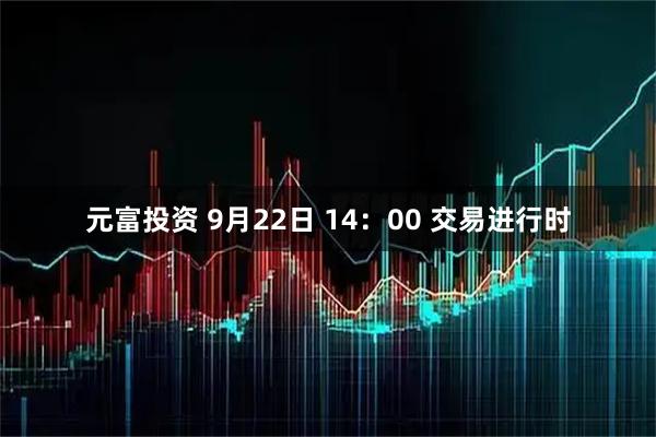 元富投资 9月22日 14：00 交易进行时