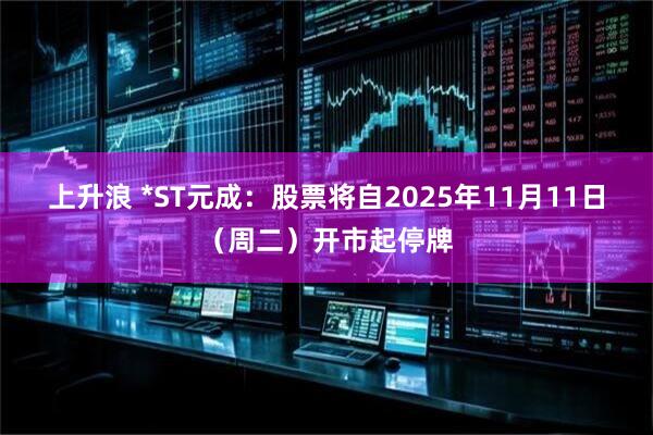 上升浪 *ST元成:股票将自2025年11月11日(周二)开市起停牌