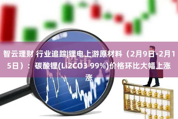 智云理财 行业追踪|锂电上游原材料（2月9日-2月15日）：碳酸锂(Li2CO3 99%)价格环比大幅上涨